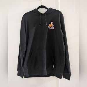 Vans Black Hoodie with Colorful Peace Sign